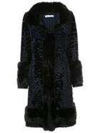 Oscar De La Renta Single Breasted Coat - Black