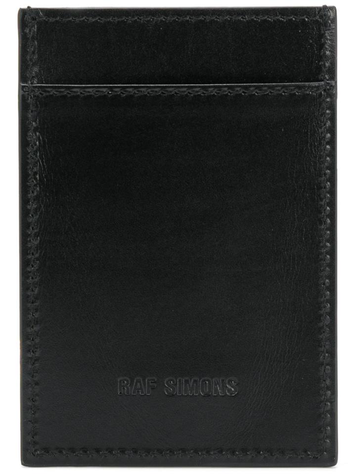 Raf Simons Cardholder With Print - Black