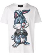 Dom Rebel 'bunny' Print T-shirt - White