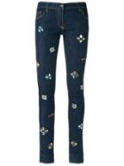 Andrea Bogosian Embellished Skinny Jeans - Blue