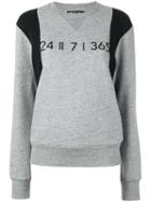 Haus By Ggdb - Numbers Print Sweatshirt - Women - Cotton - L, Women's, Grey, Cotton