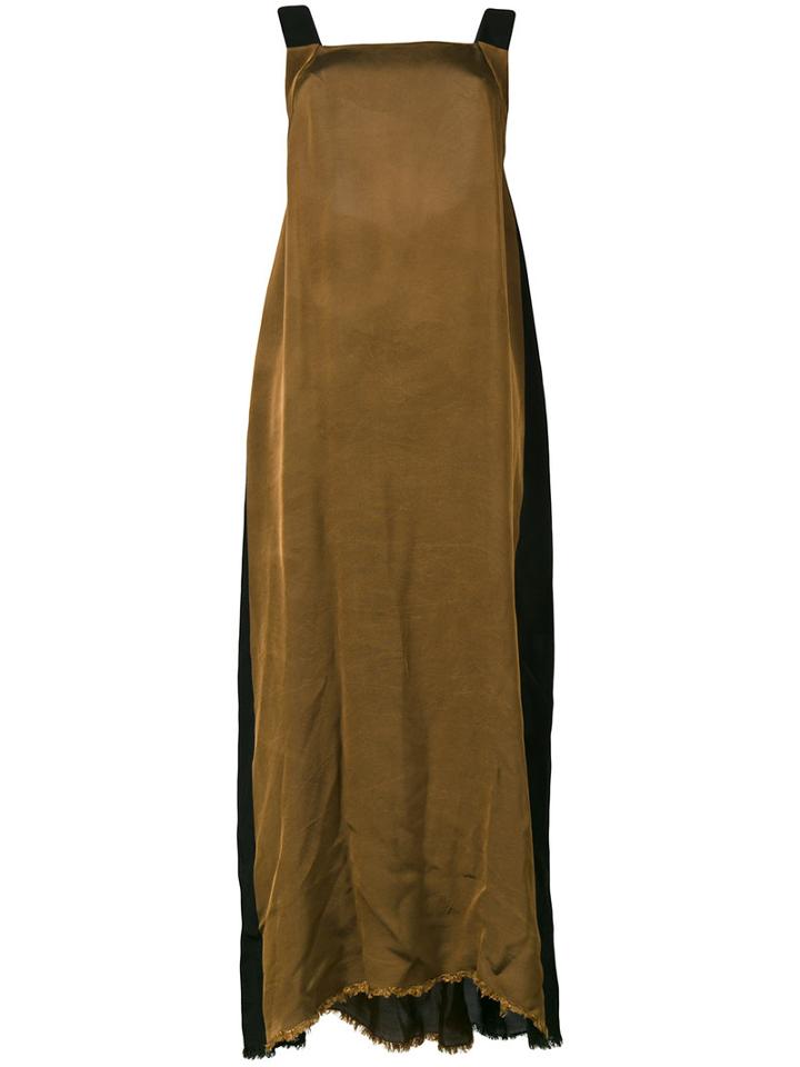 Uma Wang - Long Apron Dress - Women - Viscose - S, Black, Viscose