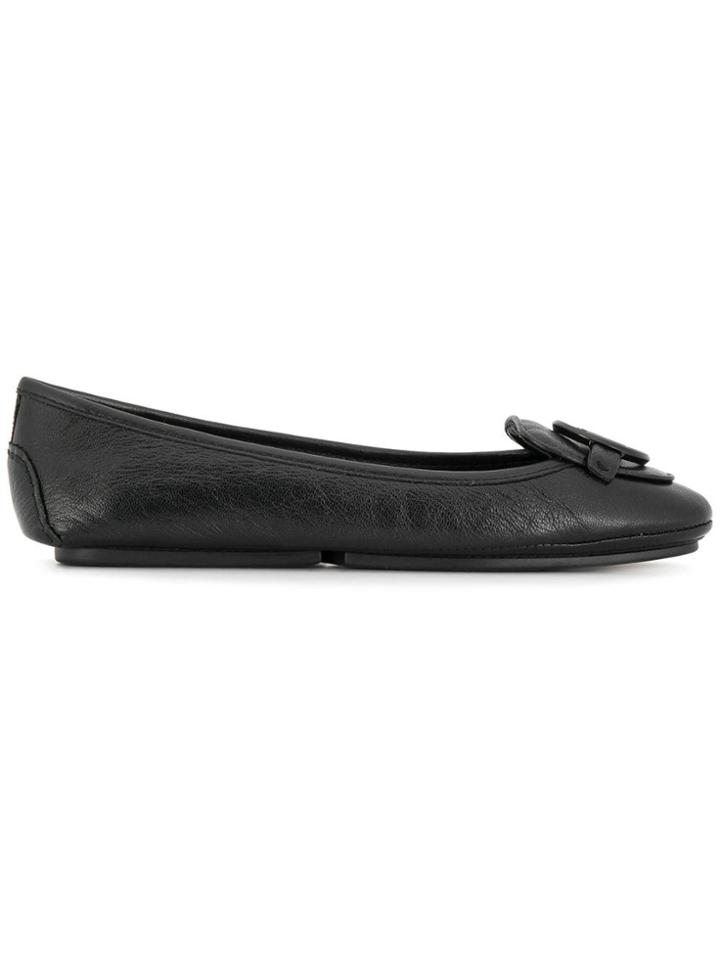 Michael Michael Kors Monogram Ballerina Flats - Black