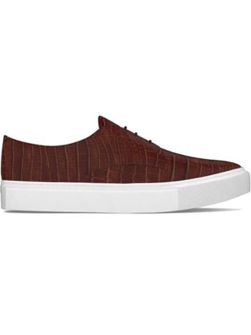 Myswear Hoxton Sneakers, Men's, Size: 40, Brown, Crocodile Leather/rubber