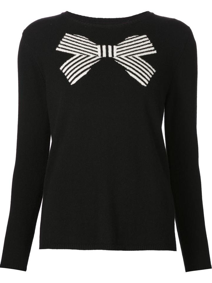 Chinti And Parker Bow Intarsia Jumper