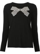 Chinti And Parker Bow Intarsia Jumper