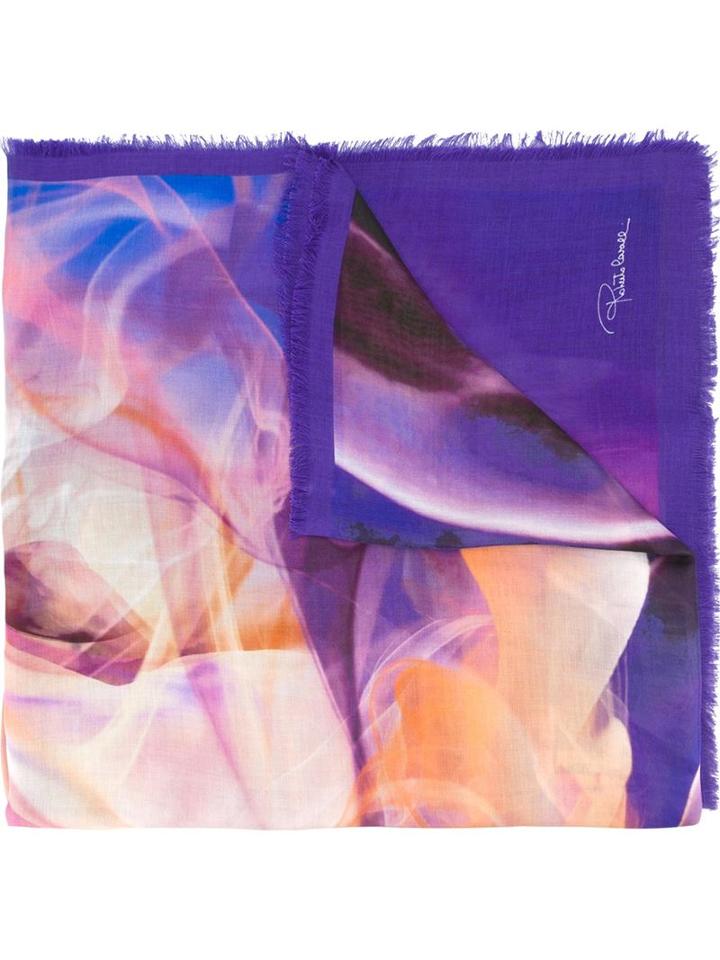 Roberto Cavalli Abstract Print Scarf