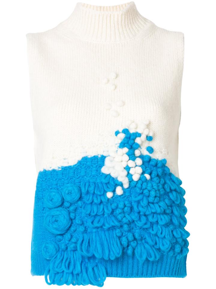 Delpozo Sleeveless Jumper - White