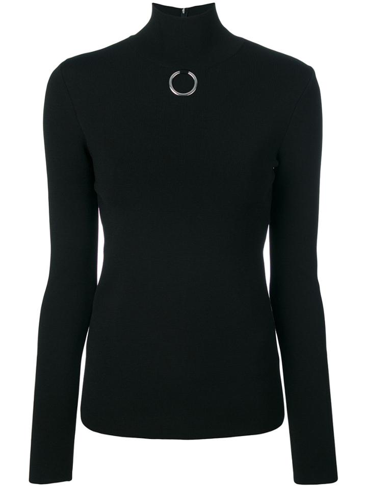 Stella Mccartney Silver Hoop Sweater - Black