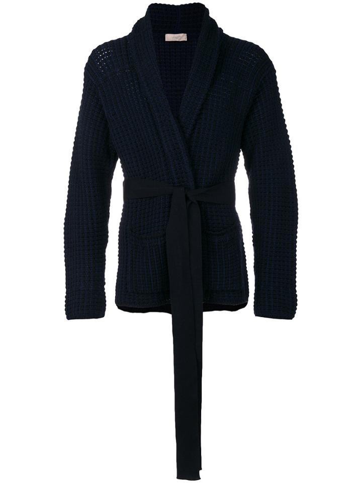 Thom Browne Sleeveless Buttoned Cardigan - Blue