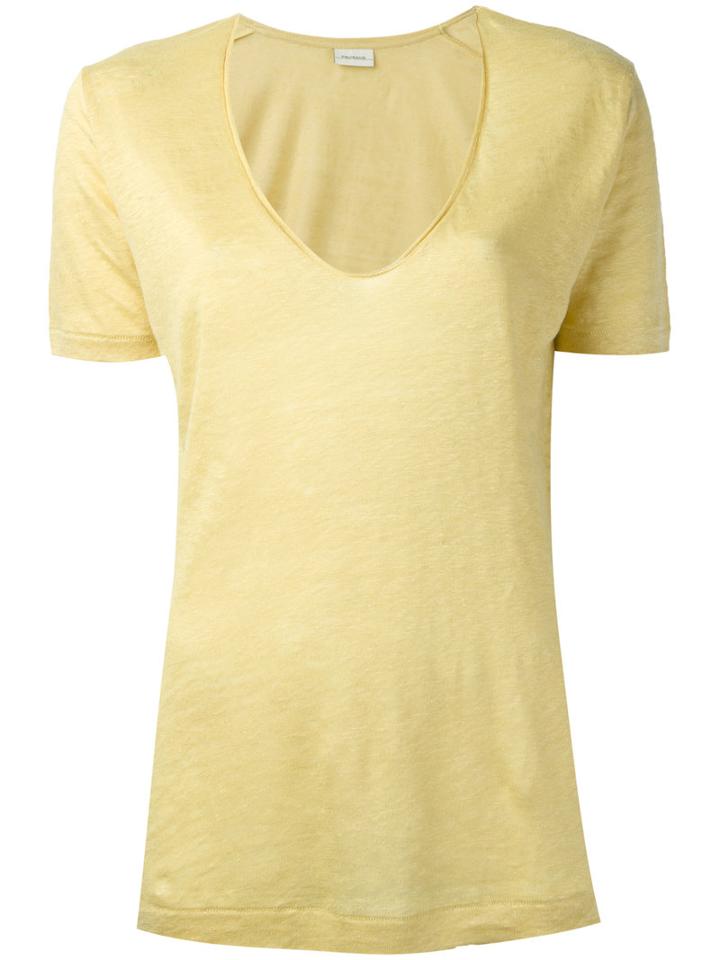 By Malene Birger - Jyttio T-shirt - Women - Linen/flax - Xs, Women's, Yellow/orange, Linen/flax