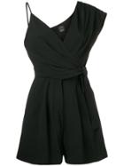 Pinko Asymmetric Playsuit - Black