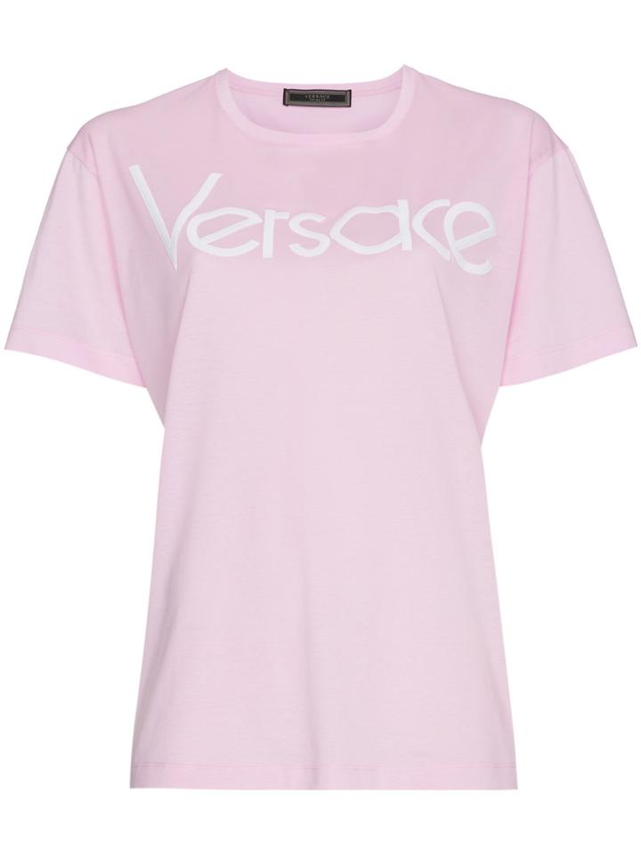 Versace Pink Vintage Logo T-shirt - Pink & Purple