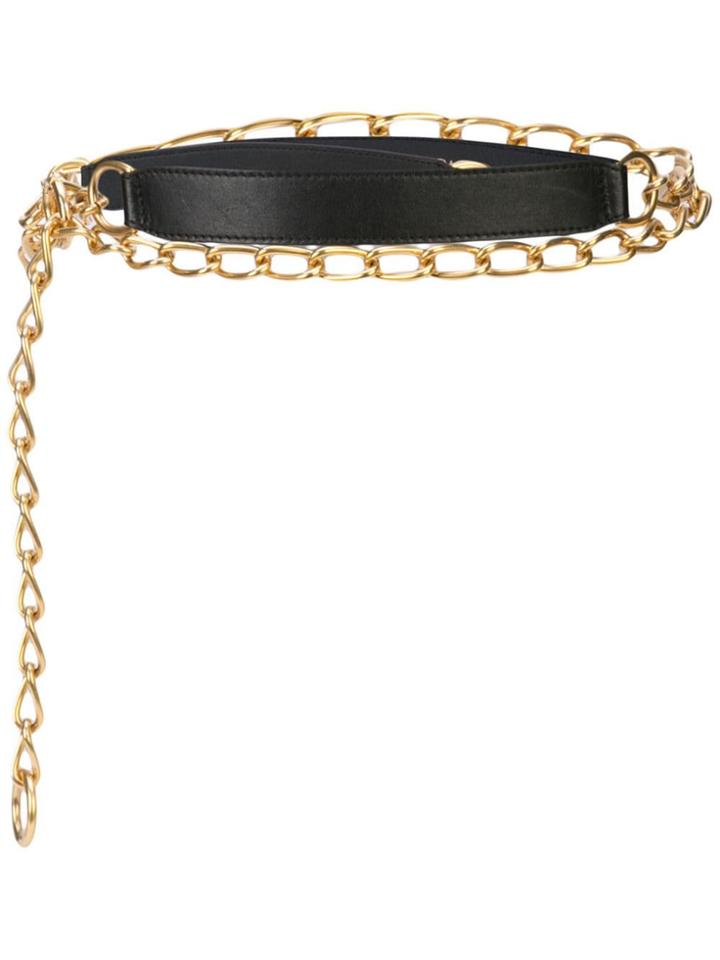 Oscar De La Renta Chain Belt - Black