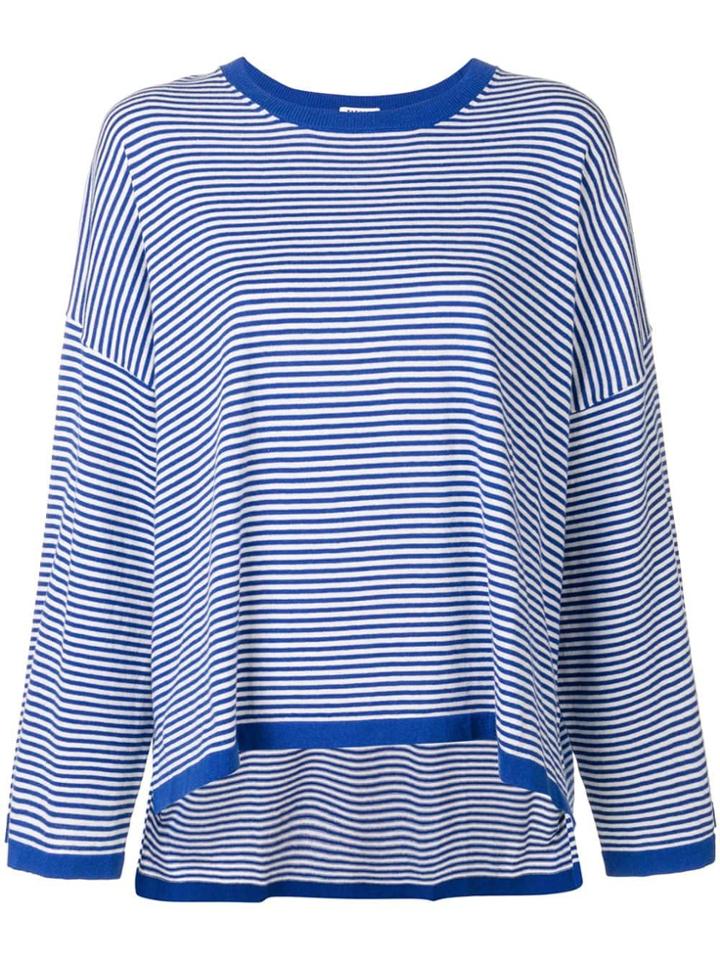 P.a.r.o.s.h. Asymmetric Hem T-shirt - Blue