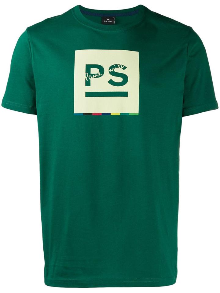 Ps Paul Smith Printed Logo T-shirt - Green