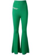 Ground Zero Ribbed Flared Trousers - Green