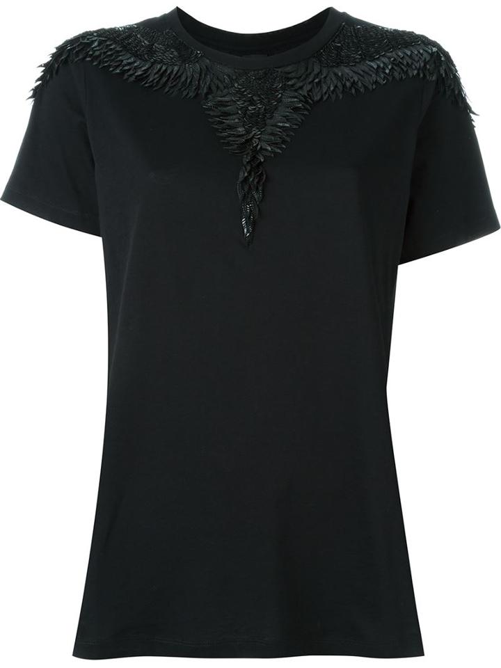 Marcelo Burlon County Of Milan Embellished T-shirt, Women's, Size: S, Black, Cotton