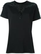 Marcelo Burlon County Of Milan Embellished T-shirt, Women's, Size: S, Black, Cotton