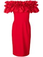 Alexander Mcqueen Ruffled Dress - Red