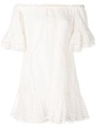 Alexis Norrina Lace-panelled Dress - White