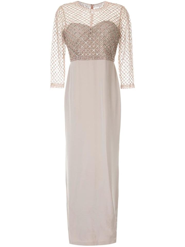 Sachin & Babi Mesh-embellished Gown - Neutrals