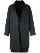 Yves Salomon Reversible Coat - Grey