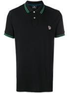 Ps By Paul Smith Short Sleeved Polo Shirt - Black
