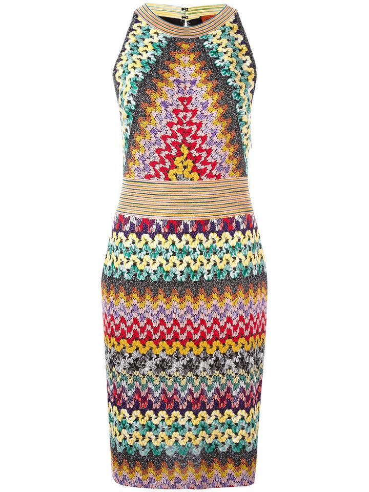 Missoni Knitted Fitted Dress, Women's, Size: 46, Polyester/cupro/viscose