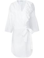 Tome Ruffled Tunic Dress, Women's, Size: Small, White, Cotton