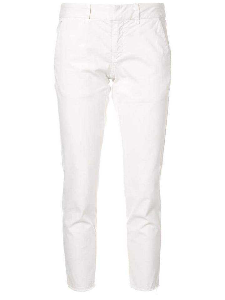 Nili Lotan Cropped Skinny-fit Trousers - White