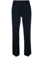 Dorothee Schumacher - Cropped Trousers - Women - Silk/polyamide/polyurethane/modal - 3, Blue, Silk/polyamide/polyurethane/modal