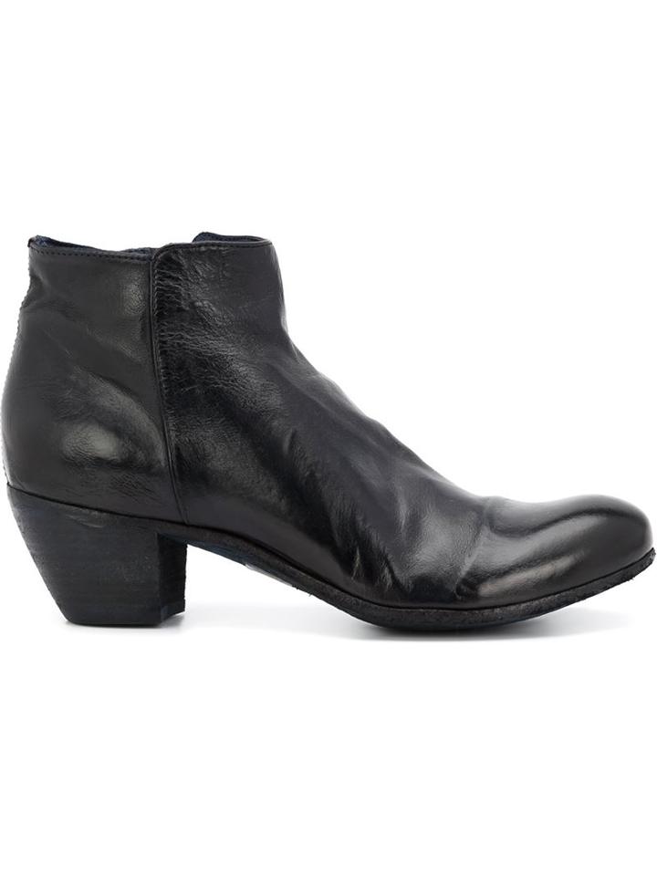 Officine Creative Cuban Heel Ankle Boots