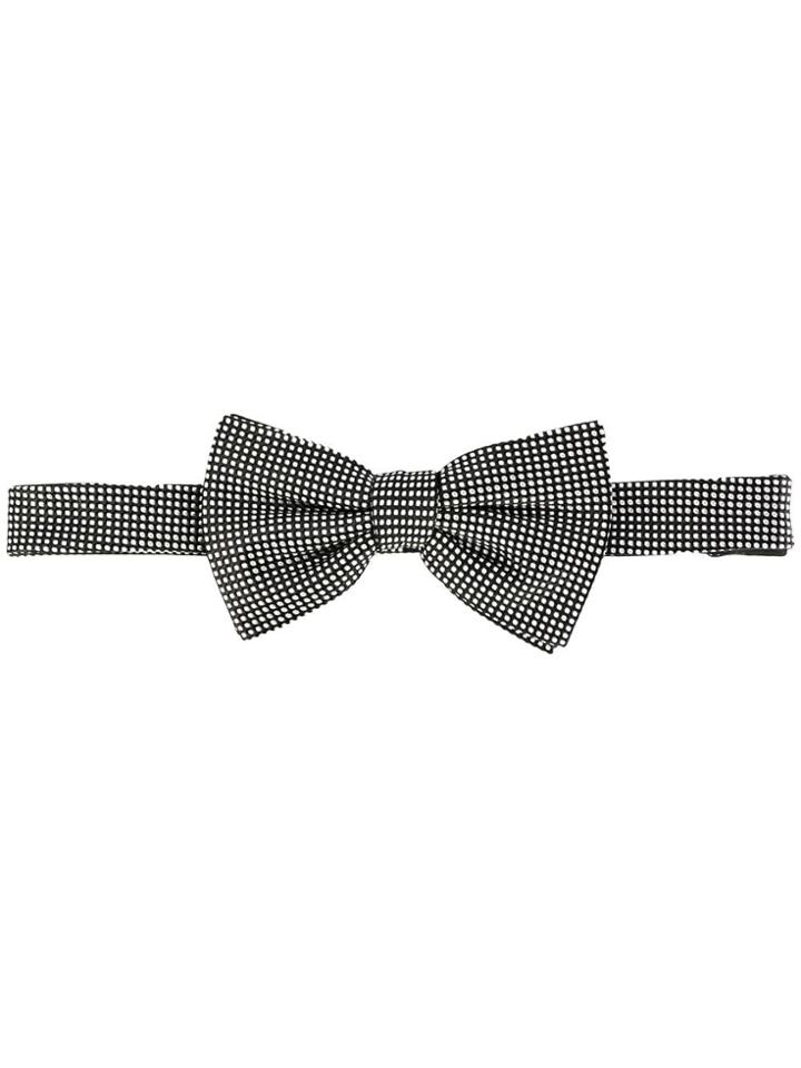 Nicky Papillon Dotted Bow Tie - Black
