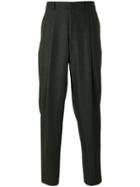E. Tautz Pleated Tailored Trousers - Green
