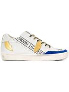 Leather Crown Kiss Low-top Sneakers - White
