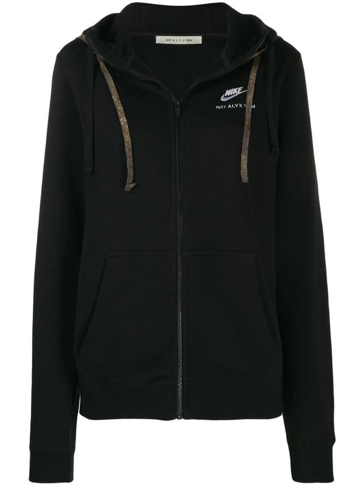 Alix Embroidered Logo Hoodie - Black