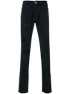 Philipp Plein - Miyoko Super Straight Cut Jeans - Men - Cotton/spandex/elastane - 32, Black, Cotton/spandex/elastane
