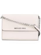 Michael Michael Kors Mini 'jet Set Travel' Foldover Crossbody Bag, Women's, Grey