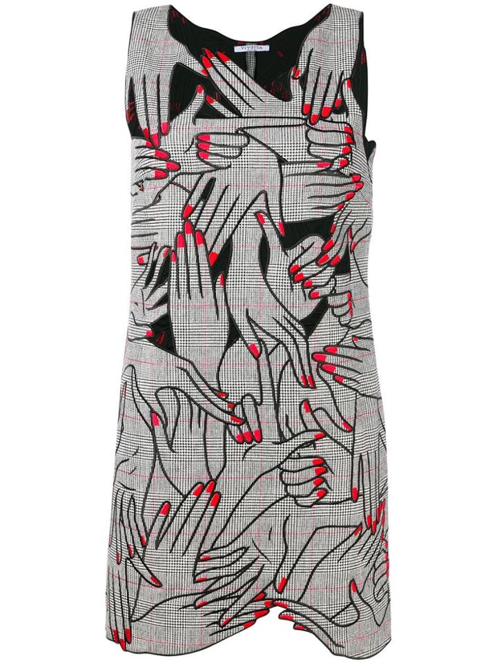 Vivetta Hand Motif Dress - Grey
