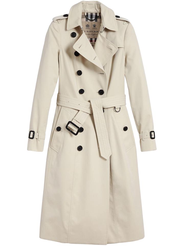 Burberry The Chelsea Extra-long Trench Coat - Nude & Neutrals