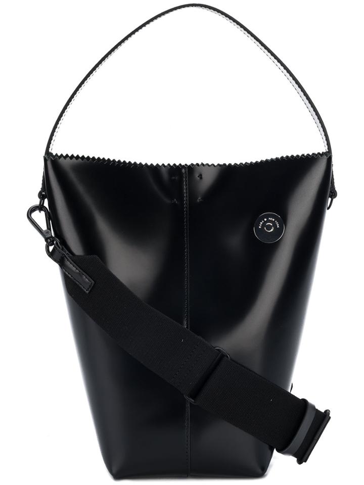 Kara Bucket Tote Bag - Black