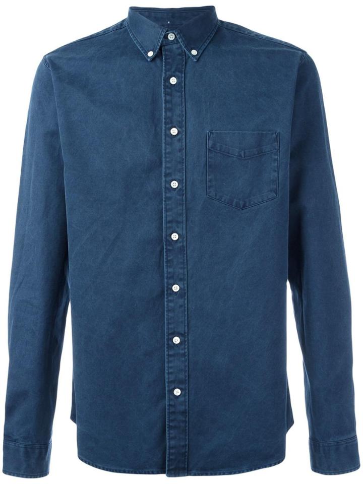 Schnaydermans 'leisure Overdyed One' Shirt - Blue