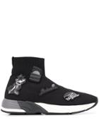 Emporio Armani Surf Sock Sneakers - Black