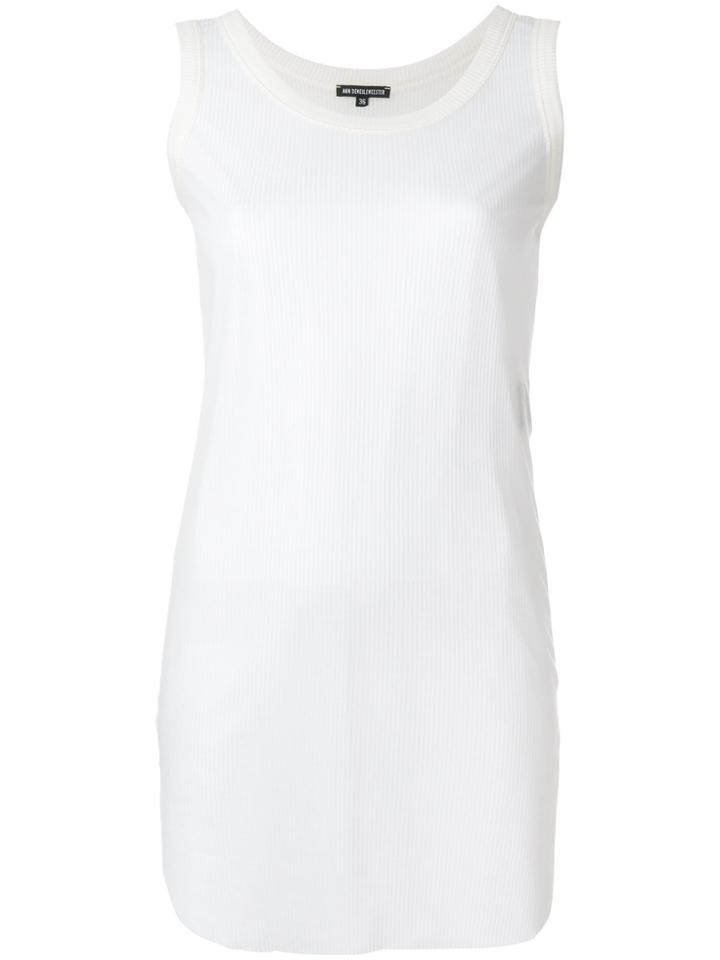 Ann Demeulemeester Long Tank Top - White