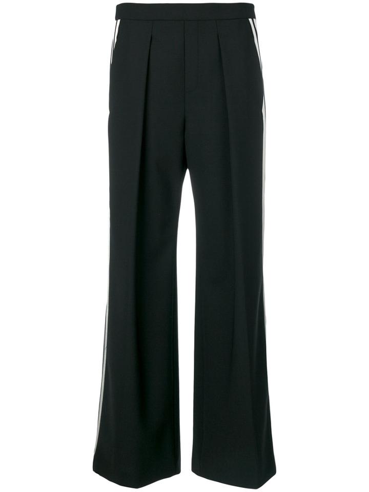 Neil Barrett - Side Striped Trousers - Women - Polyester/spandex/elastane/cupro/virgin Wool - 42, Black, Polyester/spandex/elastane/cupro/virgin Wool