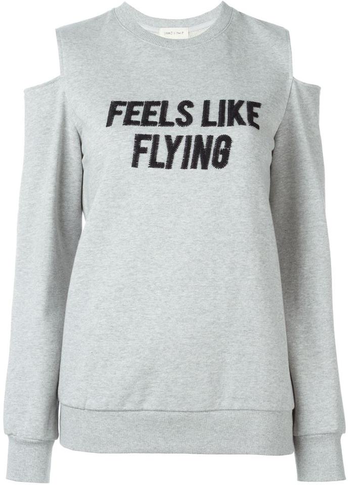 Steve J & Yoni P Cut-out Shoulder Sweatshirt