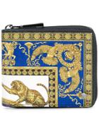 Versace Baroque Zipped Wallet - Yellow & Orange