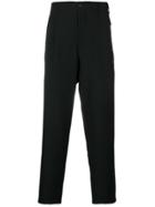 Yohji Yamamoto High Waisted Multi-pocket Trousers - Black