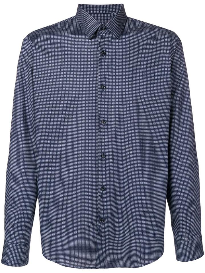 Boss Hugo Boss Micro-check Shirt - Blue